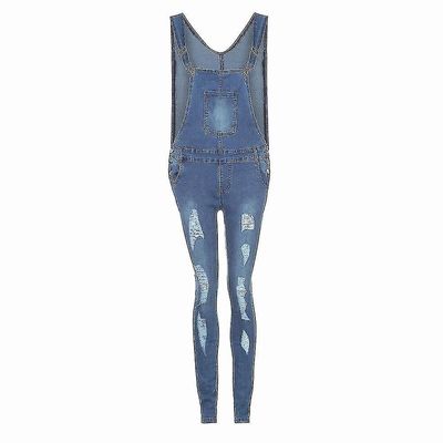 Jeans Hagesmæk Hul Slankende Fødder Kvinder Høj Elastisk Stretch Denim Bukser S