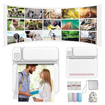 Kannettavat lämpötulostimet 57 mm Mini langattomat POS-lämpökuvatulostimet Android IOS -matkapuhelimelle FLYE1984P2025041800691 Vaaleanpunainen Fre...