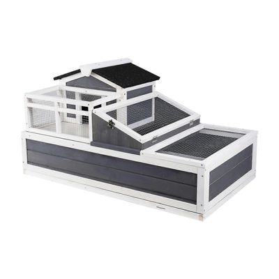 Succebuy 3-huoneen kilpikonnatalo, kilpikonnan elinympäristö parvekkeella ja 2 kerrosta, tarjotin, avattava katto, suuri matelijahäkki, 44" x 25.6"...