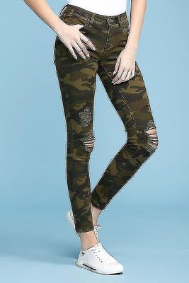 Trykte Skinny Jeans