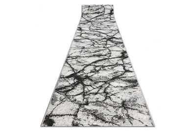 RugsX Løber BCF MORAD Marmur Marmorgrå 120 cm grå 120x860 cm
