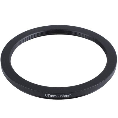 67mm-58mm 67mm til 58mm svart ringadapter for kamera