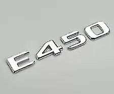 For Mercedes benz e450 krom sølv bakre bagasjerom bagasjerommet bokstavnummer emblem