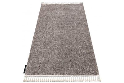 RugsX Tæppe BERBER 9000 brun Fringe Berber marokkanske shaggy 200x290 cm