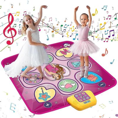 Elektroninen tanssimatto 3-12-vuotiaille lapsille, 5 pelitilaa sisäänrakennetulla musiikilla