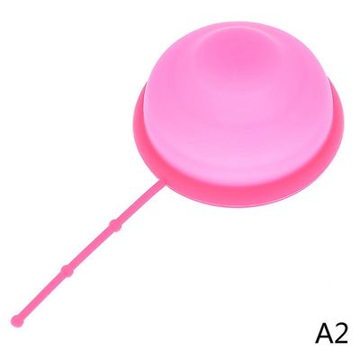 Unbrand Menstrual Cup Disc Erittäin ohut silikoni Kuukautiset Levyn tamponi tai tyynyt Vaihtoehto rose red rope