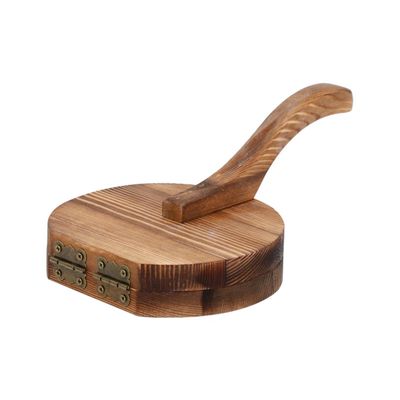 Tortilla Trykk Roti Maker med kjevle Stor bambus tre Tortilla Mak