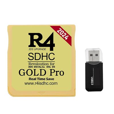 2024 R4-kort R4 SDHC-adapter Flash-kort for DSL XL / LL Secure Digital Memory Card Burning Card C Gull