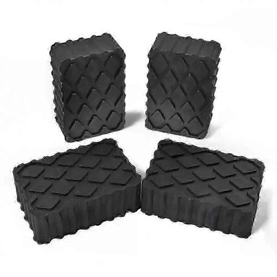 4kpl ramppi nosturikumilohkot - yleiskäyttöiset saksiauton nostotyynyt 120x80x40 mm SZRH A-V SZRH