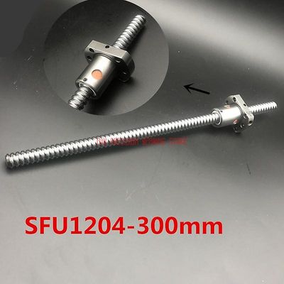 Salg Axk Cnc Router Dele Lineær skinne Gratis forsendelse Sfu1204 300mm kugleskrue Rm300mm C7 valset og møtrik til Cnc dele