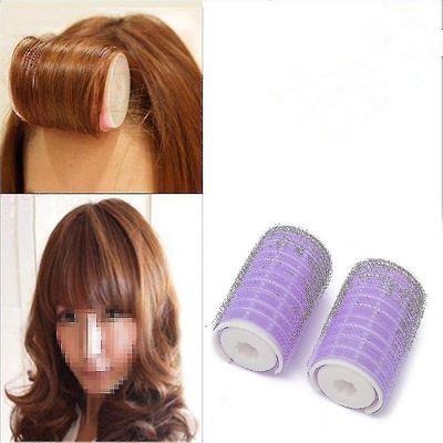2stk Dobbeltlags Pandehår Hår Curlers Roller Hair Styling Værktøjer,