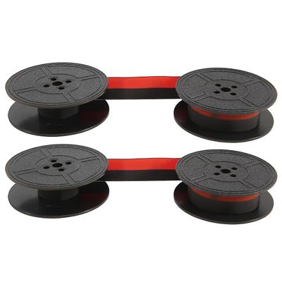 unbrand 2pack skrivemaskin bånd twin spole skrivemaskin bånd rød og svart twin spole erstatningspakke for de fleste skrivemaskiner Svart rød