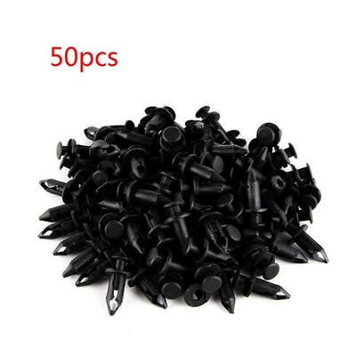 50kpl 8mm ABS muovinen lokasuojan pidike runko niitti reikäpidikkeet pultit Polaris Sportsman Rangers RZR 550 850 XP 7661855 ATV P Musta