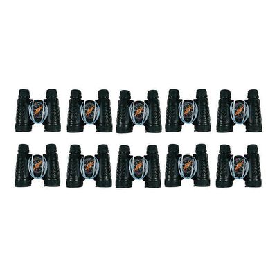 10PCS lasten mini binokulaarinen kaukoputkilelu kompassi mini teleskooppilelu Musta 7.5X8X8.5CM