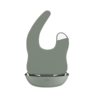 Handuo Baby Hagesmæk Spise Baby Spyt Ris Pocket Large grå