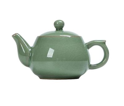 Seladon-teekannu, jadevihreä, posliini, kungfu-teevälineet teeseremoniaan, neljä värivaihtoehtoa, luumunvihreä
