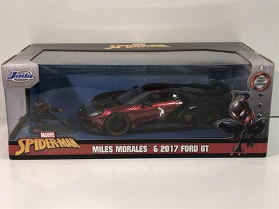 Spiderman Miles Morales 2017 Ford GT med figur 1:24 Jada 31190 253225008