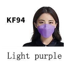 Lauwodun Pil-formet Kf95 Voksen Ansigtsmaske Voksen Fisk-formet Åndbar Kn94 Tre-dimensionelle Mask-50 Pieces lys lilla