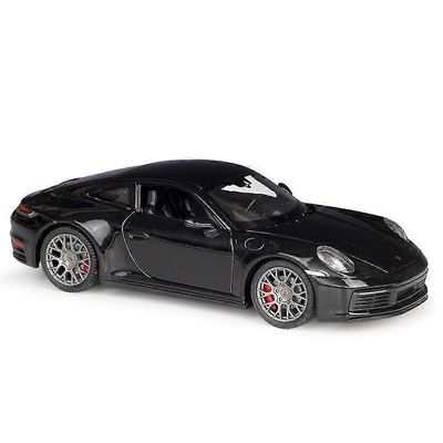 1:24 911 Carrera 4S Alloy urheiluautomalli Diecasts Toy Metal Vehicles Automalli Simulation Collection Lasten lahja Musta