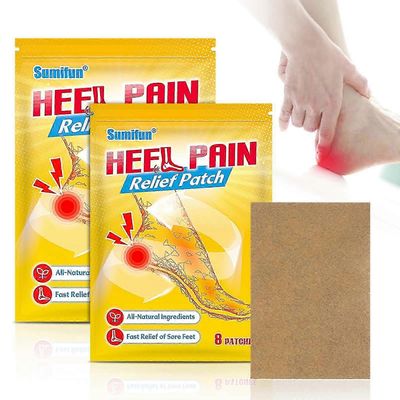 Kantapään kipulaastari Plantaarifaskiitti ja lihasjännitys - lievittää kantapääkipua, venähdyksiä ja mustelmia 2 Bags (16 Patches)