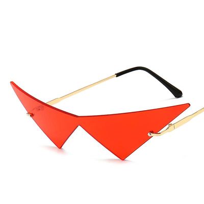 Cytlv Anime Tengen Toppa Gurren-lagann Kamina Cosplay Briller Mote Triangle Solbriller Eyewear Halloween Props rød