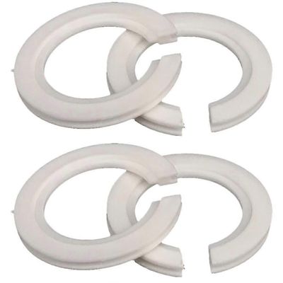 E27 E14 lampunvarjostimen vähennysrenkaat, 4 kpl muoviset valaisinsovittimet eurooppalaisten varjostimien yhteensopivuuteen Valkoinen 4.45X4.45X0.40CM