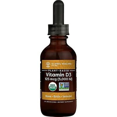 Global Healing Center Global Healing Centerin nestemäinen D3-vitamiini | 5000 IU (2 fl oz)