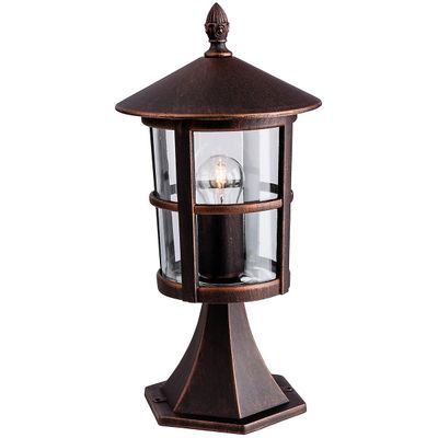 Firstlight Lighting Firstlight Stratford - 1 lys udendørs lanterne søjle bronze IP44, E27