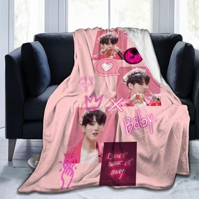 Kerota JungKook flanellihuopa vuodevaatteet fleecehuopa pehmeät thow-peitot ilmastointihuopa sohvalle olohuone ABD26824 50x40in 125x100cm