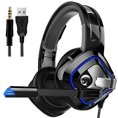 Coosilo 3,5 mm gaming headset hovedtelefon til Switch Nintendo Laptop Ps4 sort