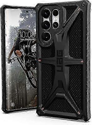 Suunniteltu Samsung Galaxy S22 Ultra Case Kevlar Black kestävälle kevyelle ohuelle iskunkestävälle Premium Monarch -suojakuorelle, [6,8 tuuman näyttö]