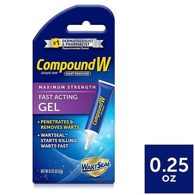 Compound W Yhdiste W Suurin lujuus Nopeasti vaikuttava geeli syylinpoistoaine, 0,25 Oz