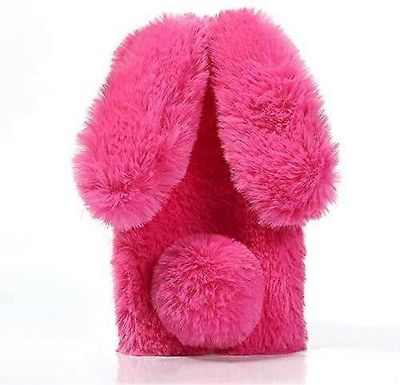 Everainy silikoninen pehmokotelo Google Pixel 8:lle, söpöt pupun korvat (vaaleanpunainen punainen)