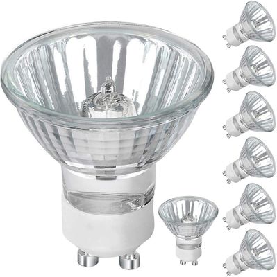GU10 halogeenipolttimo, 50W 230V himmennettävä gu10-polttimo, 500lm lämmin valkoinen 2700K, kaapin valaistukseen, näyttövalaistukseen (8 kpl)