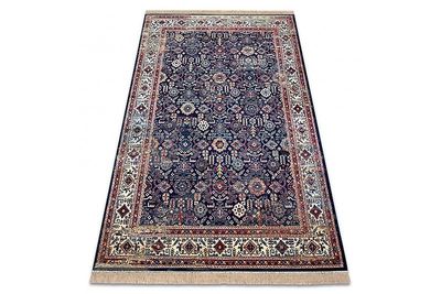 RugsX Tæppe WINDSOR 22993 ORNAMENT, VINTAGE, FRYNSER navy / elfenben blå 200x300 cm