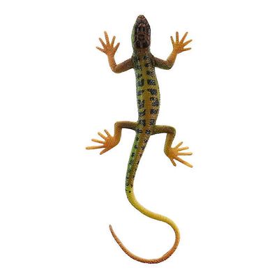 Winomo Muovinen simulaatio lisko sisustus eläinmallit koriste temppu lelut lapsille Vihreä 13X5.5CM