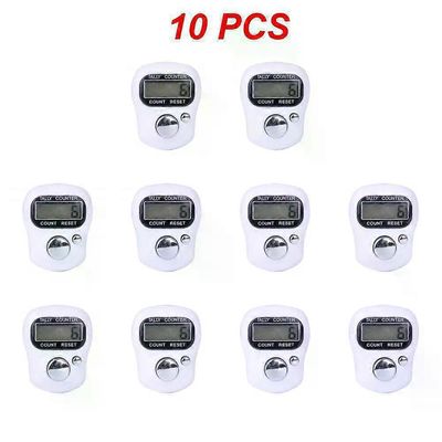 1 ~ 10 kpl sormilaskuri w / kompassi islamilainen tasbih-helmi 5 digitaalinen led-elektroninen kädessä pidettävä laskurin napsautuslaskurirengas 10...