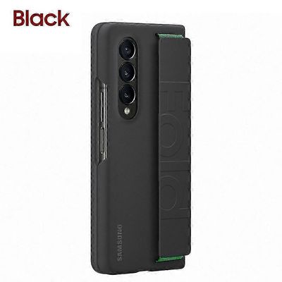 Galaxy Z Fold4 Silikonikahvan Suojakuori | Täysi suojakotelo Z Fold 4:lle | Tyylikäs puhelinkotelo musta