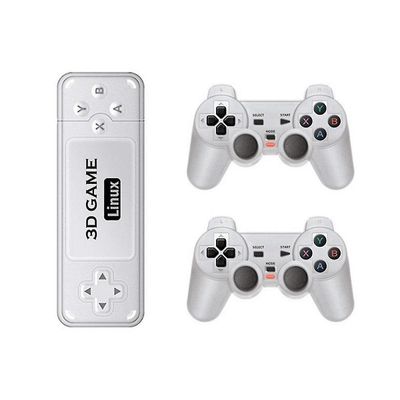 Y6 Spillekonsol Hjem Video 4K HD Game Stick 2.4g trådløs Dual Player Controller Media Player-128g