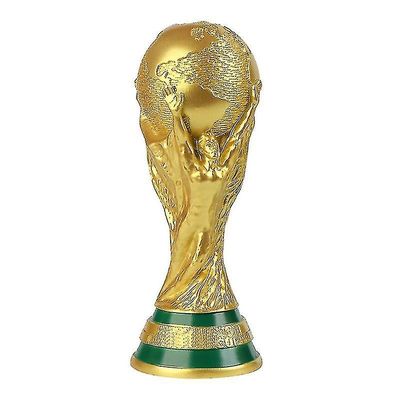 World Cup Fotball Fotball Fotball Qatar 2022 Gold Trophy Sport Memorabilia Kopi Fotball Fan Gave 36cm