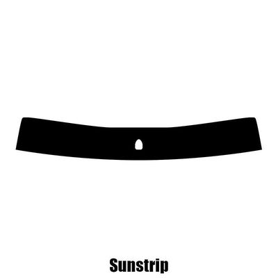 Window-Tint Sun Strip for Ford Mondeo 4-dørs Saloon - 2001 til 2006 pre-cut sunstrip 5% limo sort