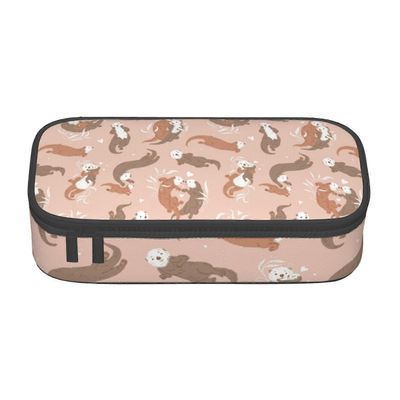 saukot kuvio penaali suurikapasiteettinen lyijykynäpussi meikkipussi toimistotarvikkeet paperitavarat kynälaatikko vetoketjulla