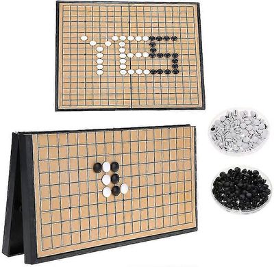 Magneettinen Go Pelisetti, Taitettava Go-pelilautasarja Kiinalainen shakkisarja Educational Go Board Peli Kevyt Weiqi-pelisarja teini-ikäisille lap...
