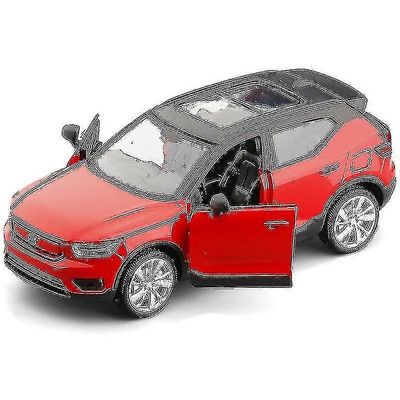 1:32 Volvo Xc40 seostettu automalli Diecast & Leluajoneuvot Metalli Vedä takaisin Äänivalokokoelma Lasten lelulahjat XC40 punainen