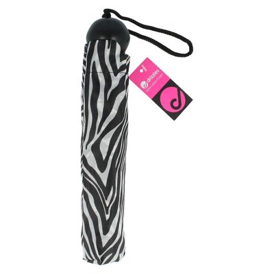 KSBrands KS Brands Ladies Assorted Animal Prints Paraply med boll Zebra Print Length 22cm