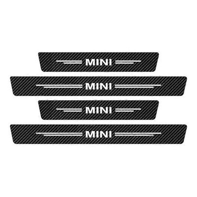 Hiilikuitulevytarra Mini Cooper Countryman Clubman R60 F54 F55 F60 auton oven kynnyksen kynnys vedenpitävät tarrat Musta
