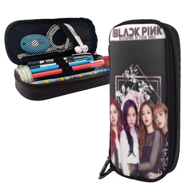 j2408 Blackpink penaali, suuren kapasiteetin kynäpussi pojille tytöille lapsille, suuri säilytystila kestävä kynälaukkulaatikko koulun korkeakoulut...