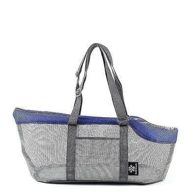 Bærbare Mesh Pet Bag Pet luftfartsselskaber blå