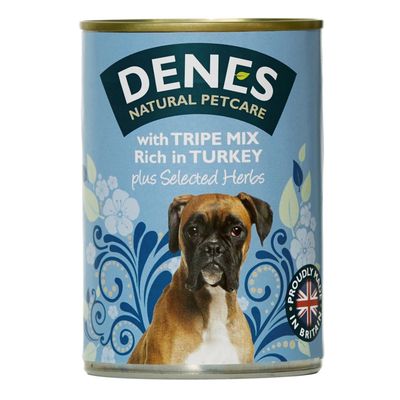 Denes Voksen innmat Mix Rik på Tyrkia med urter Hund våt mat 4 x 400g