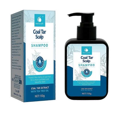 unbrand Kivihiiliterva päänahan shampoo hilseshampoo, kivihiilitervauute päänahan lievitysshampoo seborrooiseen ihottumaan, rauhoittaa kutisevaa pä...